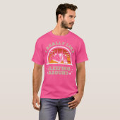 眠おもしろいり好きなことわざメンズのハイキングシャツ Tシャツ (正面フル)