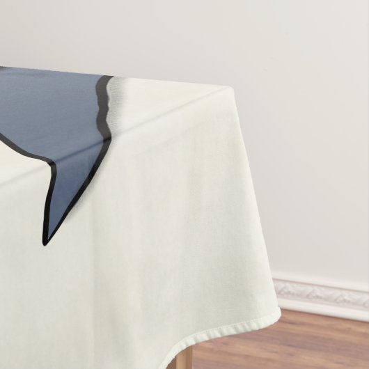 眠おもしろいるサメと魚釣り漫画 テーブルクロス (インサイチュ)