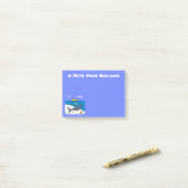 眠おもしろいるサメと魚釣り漫画 ポストイット (デスク上)