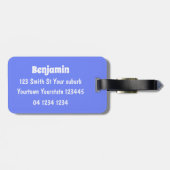 眠おもしろいるサメと魚釣り漫画 ラゲッジタグ (裏面横)