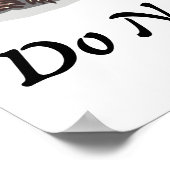 眠おもしろいる熊を邪魔しない ポスター (角)