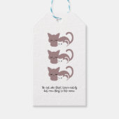 眠おもしろいる猫パンとアートI ギフトタグ (正面)