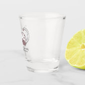 眠おもしろいる猫パンとアートII ショットグラス (右)