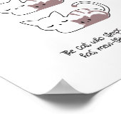 眠おもしろいる猫パンとアートII ポスター (角)