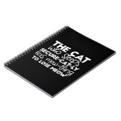 眠おもしろいる猫引用文 ノートブック (左側)