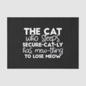 眠おもしろいる猫引用文 薄葉紙 (正面)
