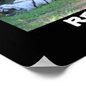 眠おもしろいる虎(16x12)、退職 ポスター (角)