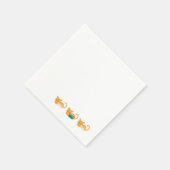 眠おもしろい猫アートIII スタンダードカクテルナプキン (角)