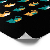 眠おもしろい猫アートIII ポスター (角)