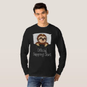 眠おもしろい眠るスロス恋人パワーナッパー昼寝 Tシャツ (正面フル)