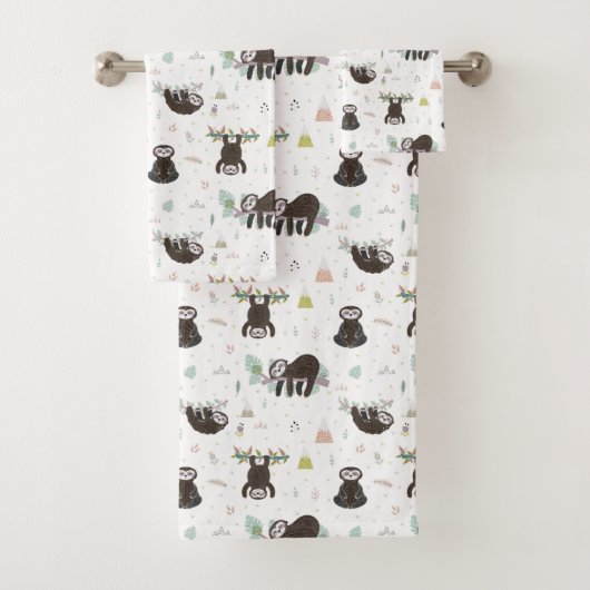 眠く甘い怠惰パターン バスタオルセット (インサイチュ)