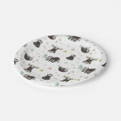 眠く甘い怠惰パターン ペーパープレート (アングル)