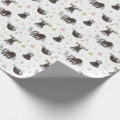 眠く甘い怠惰パターン ラッピングペーパー (角)