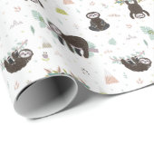 眠く甘い怠惰パターン ラッピングペーパー (ロールコーナー)