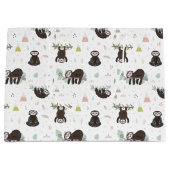 眠く甘い怠惰パターン ラージペーパーバッグ (正面)