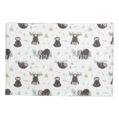 眠く甘い怠惰パターン 枕カバー (裏面-左)