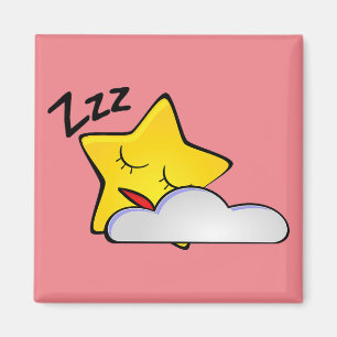 眠く黄色い星の磁石 マグネット