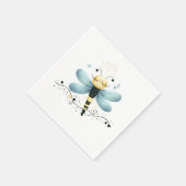 眠そうなとんぼのイラスト スタンダードカクテルナプキン (角)