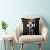 眠そうなエルフの家族 おそろい クリスマス クッション (椅子)