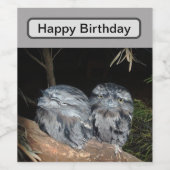 眠そうなカエルの鳴き声 ワインラベル (シングルラベル)
