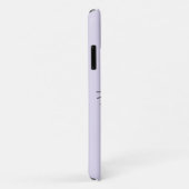 眠そうなグレー猫の紫のスマホケース Case-Mate iPhoneケース (裏面/右)