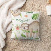 眠そうなナマケモノ クッション (ブランケット)