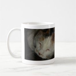 眠そうな三色猫 コーヒーマグカップ