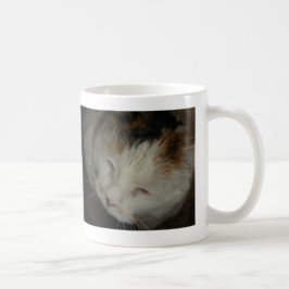 眠そうな三色猫 コーヒーマグカップ