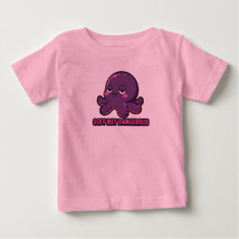 眠そうな可愛いタコの子供用トップス ベビーTシャツ