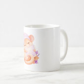 眠そうな小さなネズミ コーヒーマグカップ (正面右)