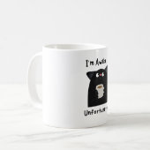 眠そうな猫がかわいい  コーヒーマグカップ (正面左)