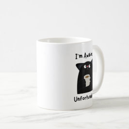 眠そうな猫が面白い  コーヒーマグカップ