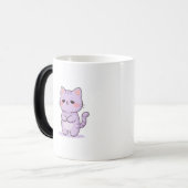 眠そうな猫のかわいいキャラクター モーフィングマグカップ (正面左)