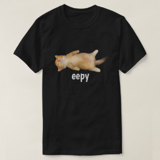 眠そうな猫の面白いミーム ねむねむ猫 サルカスティック ユーモア Tシャツ