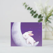 眠っているうさぎ葉書。 ポストカード (スタンド正面)