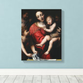 眠っているイエス キャンバスプリント (インサイチュ (ウッドフロア))