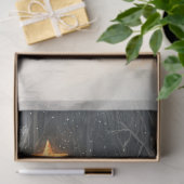 眠っているキツネお洒落素朴クリスマスの切り離 薄葉紙 (ギフト)