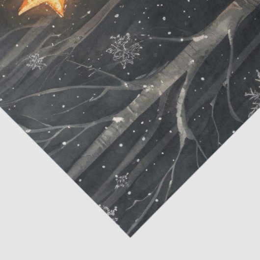 眠っているキツネお洒落素朴クリスマスの切り離 薄葉紙 (詳細)