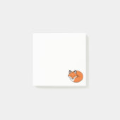 眠っているキャラクターフォックス ポストイット (正面)