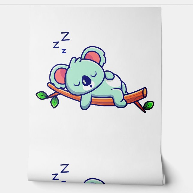 眠っているコアラ 壁紙 (ほどく)