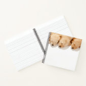 眠っているゴールデンレトリエバーパピーズの行 ノートブック (内部)