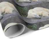 眠っているシロクマ ラッピングペーパー (ロールコーナー)