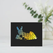 "眠っているゼブラ" ポストカード (スタンド正面)