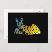 "眠っているゼブラ" ポストカード (正面/裏面)