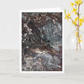 眠っているティターニア カード (黄色い花)