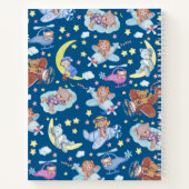 眠っているテディベアが飛行機に夢中 ノートブック (裏面)