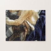 眠っているドイツの羊飼いジグソーパズル ジグソーパズル (横)