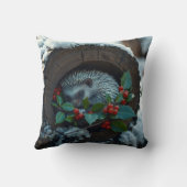 眠っているハリネズミもクリスマスが大好き クッション (裏面)