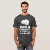 眠っているバッグの人々は柔らかいタコスの熊 Tシャツ (正面フル)
