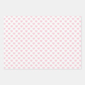 眠っているピンクの恐竜 ラッピングペーパーシート (正面2)